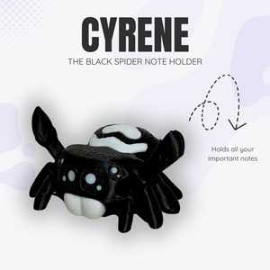 Products: Cyrene the Black Spider Note Holder