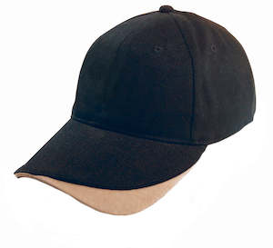 Baseball Caps: Sueded Signature Cap – Brushed Cotton with Contrast Trim & Velcro Fit | NZ Stock