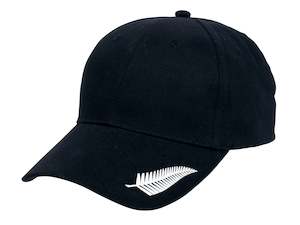 Baseball Caps: Silver Fern Cap – Brushed Cotton, NZ Flag Print, Adjustable Strap