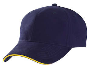 Baseball Caps: Onefit Sandwich Peak Cap – Stretch Cotton/Spandex, Contrast Trim, Low Profile