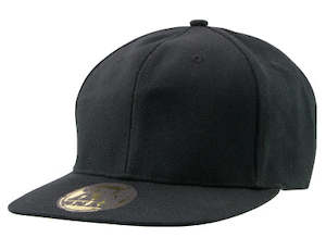 Snapback Caps: Urban Snapback – Flat Peak Acrylic Cap with Gold Foil Sticker | NZ Stock