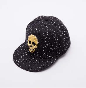 Snapback Caps: Hip hop safety hard hat custom skull caps glitter ponytail caps