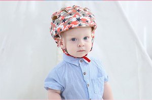 Summer Breathable Head And Brain Protection Drop Kids Cap