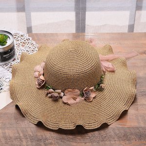 Traveler Hats: Flower Sun Hat Beach Outdoor Travel Hat
