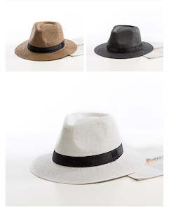 Straw Hats: Casual Jazz Beach Straw Hat