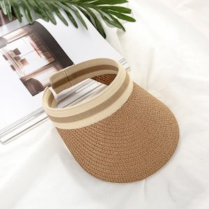 Solid Color Sun Hat Beach Outing Straw Hat