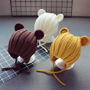 Baby Children's Ear Protection Wool Kids Hat