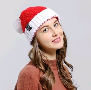 Santa Hats: Santa Claus Knitted Wool Santa Hat