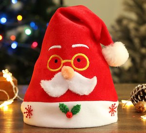 Santa Hats: Glasses Christmas Santa Hat