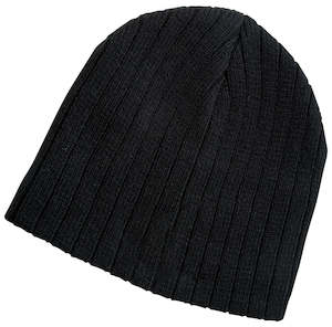 Beanies: Cable Knit Beanie – Acrylic Knit, Fleece-Lined Brow Band, One Size Fits Most