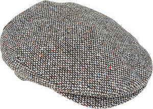 All: Hanna Hats Plain Donegal Tweed Vintage Cap – Pure New Wool, Handmade in Ireland