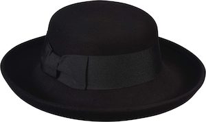 Wool Felt Hat with Turned Brim