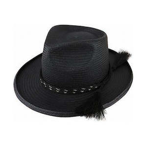 All: Turned Edge Teardrop Fedora Grade #3 – Toquilla Straw with Horse Hair Tassel