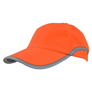 Other: Hi Viz Reflector Cap – Lightweight Hi-Vis Polyester, Reflective Strips, Adjustable Fit