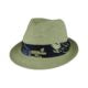 Paper Braid Trilby Hat with Satin Print Band – Combo B