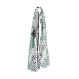 Crewe Marble Pattern Wide Dacron Scarf