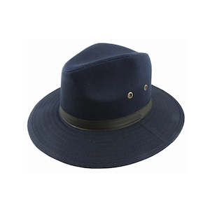 Premium Hats: Showerproof Waxed Cotton Safari Hat with Brass Eyelets