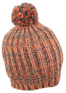 Premium Hats: Multi-Color Knit Beanie with Pom – 100% Acrylic Winter Hat