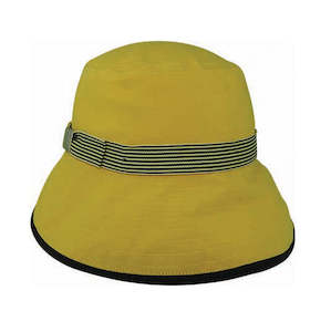 Hemp Blend Sun Hat with Striped Band – Lightweight Summer Hat