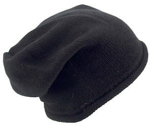 Premium Hats: Fine Knit Acrylic Pull-On Beanie – Lightweight Stretch Winter Hat