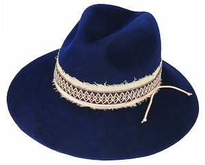 Premium Fedora Hats: Women’s Wool Felt Fedora Hat with Layered Band and Raw Brim – Nyla by Maddison Avenue