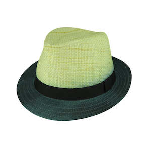 Premium Fedora Hats: Dip Dyed Paper Trilby Hat – Lightweight Summer Fedora Style