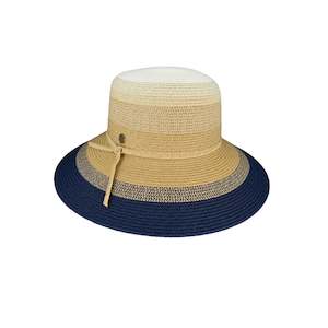 Premium Wide Brim Hats: Layla – Women’s Multi-Tone Braided Toyo Wide Brim Hat
