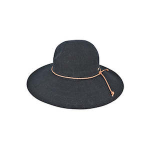 Molly – Crushable Cotton Knit Wide Brim Boho Hat with Sun Protection