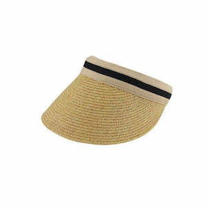 ZOE – Braided Paper Straw Visor with Wide Peak