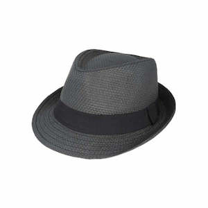 Premium Straw Hats: Hume Toyo Trilby Hat – Lightweight Woven Straw with Ribbon Band