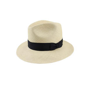Burnley Ecuadorian Brisa Grade 8 Toquilla Straw Hat with Black Band