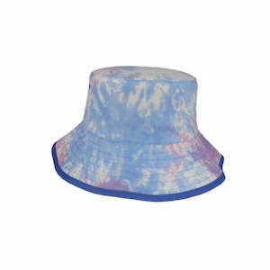 Brodie Kids Reversible Cotton Tie-Dye Bucket Hat with Adjustable Fit and UPF 50+&hellip;