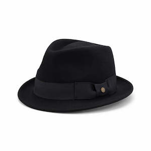 Premium Felt Hats: Avenel Pablo Australian Wool Felt Trilby Hat with Petersham Band and Signature Pin