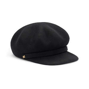 Premium Felt Hats: Gianna – Structured Wool Felt Baseball Cap with Adjustable Fit