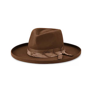 Phoenix – Structured Wool Felt Hat with Teardrop Crown and Turned Edge Brim