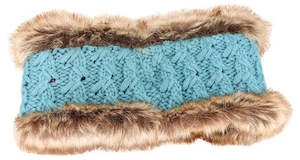 Premium Beanie: Cable Knit Acrylic Headband with Faux Fur Lining