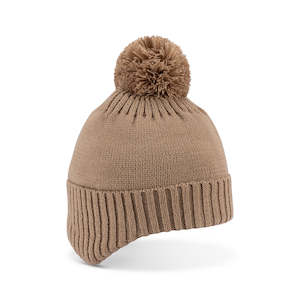 Rumi – Kid’s Acrylic Knit Beanie with Earmuffs and Plush Lining