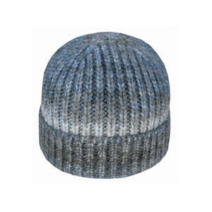 Premium Beanie: Avenel Ombre Knit Cuffed Beanie – Acrylic Blend Winter Hat