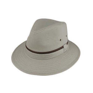 Premium Safari Hats: Men’s Cotton Safari Hat with Mid Brim and Self Trim – Waxed Finish, All-Season Wear