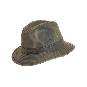 Premium Safari Hats: Weathered Cotton Narrow Brim Safari Hat – Water Repellent Finish
