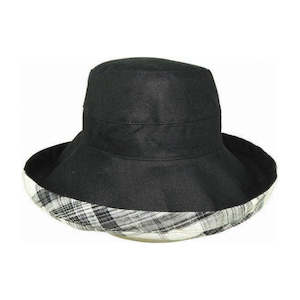 Breton Hat – 100% Hemp with Check Underside