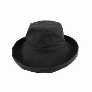Premium Breton Hats: Avenel Whitney Deluxe Cotton Linen Breton Hat with Turned Brim and UPF 50+ Protection