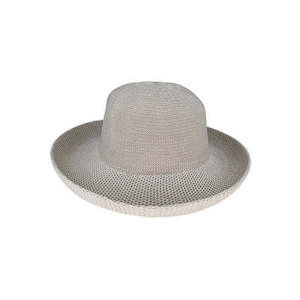 Linton – Crushable Polyester Knit Breton Hat with Upturn Brim and Adjustable Fit