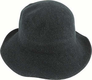 Boiled Wool Small Brim Hat with Mouldable Wire Brim – Winter Collection
