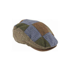 Premium Ivy Caps: WREN – Wool Blend Patchwork Ivy Cap