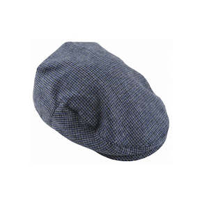 Tatum – Wool Blend Fine Check Tweed Ivy Cap
