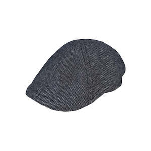 Premium Ivy Caps: Six Panel Wool Blend Ivy Cap with Nailhead Pattern and Check Lining