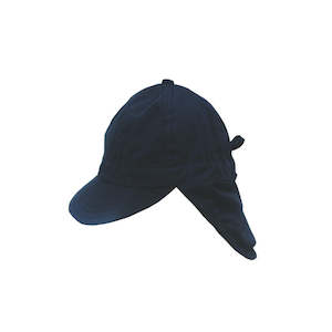 Caspa Baby Cotton Legionnaire Cap with Chin Tie and Adjustable Fit – 3 to 12 Months