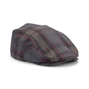 Premium Flat Caps: Roman – Wool Blend Flat Cap with Classic Check Pattern