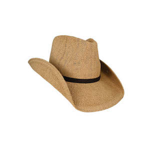 Premium Cowboy Hats: Dookie Woven Toyo Western Hat with Structured Upturn Brim – Natural Fibre Summer Style
